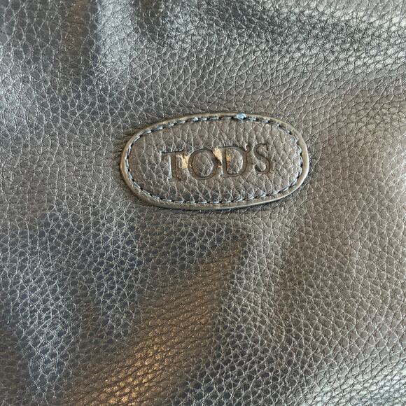 Tod’s Navy Textured Leather Backpack - Picture 7 of 10